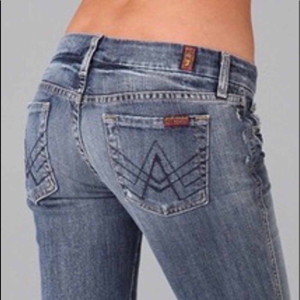 7 for All Mankind Bootcut A Pocket Jeans with Pocket Bling